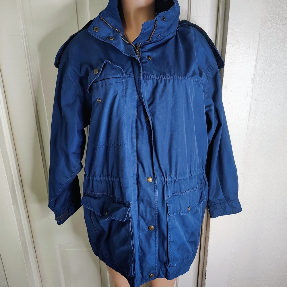 Eddie Bauer Deep Blue Utility Jacket - image 1